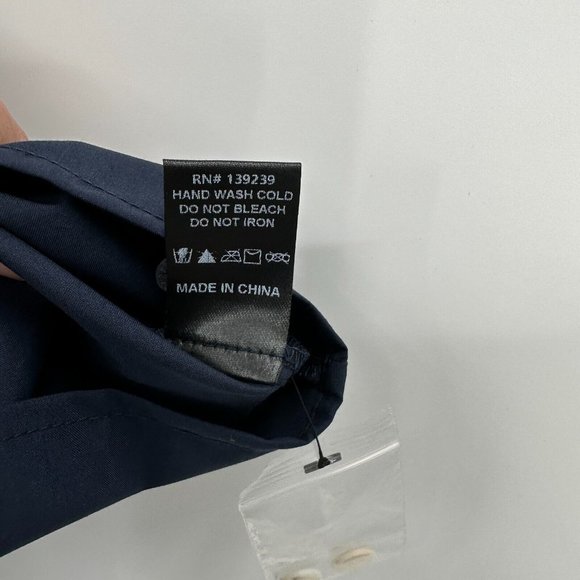 Tuckernuck Midnight Navy Blue Hayes Shirt Dress sz L Large Mini Length NWOT - Picture 6 of 8